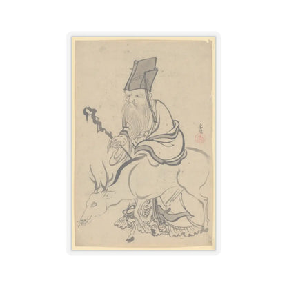 Katsushika Hokusai - Juro (God of Luck) - 18th–19th century - STICKER Vinyl Kiss-Cut Decal