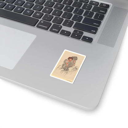 Katsushika Hokusai - Sakata Kintoki Riding on Bear's Back - 18th–19th century - STICKER Vinyl Kiss-Cut Decal