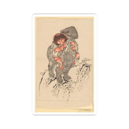Katsushika Hokusai - Sakata Kintoki Riding on Bear's Back - 18th–19th century - STICKER Vinyl Kiss-Cut Decal