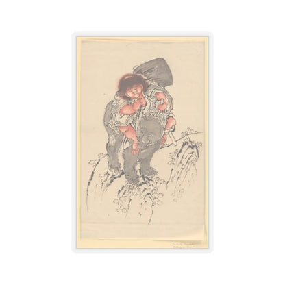 Katsushika Hokusai - Sakata Kintoki Riding on Bear's Back - 18th–19th century - STICKER Vinyl Kiss-Cut Decal