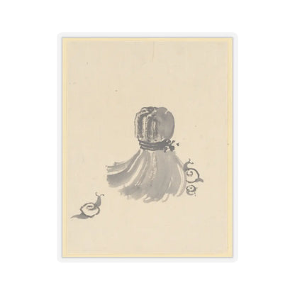 Katsushika Hokusai - Snails and Tawashi Scrubber - 18th–19th century - STICKER Vinyl Kiss-Cut Decal