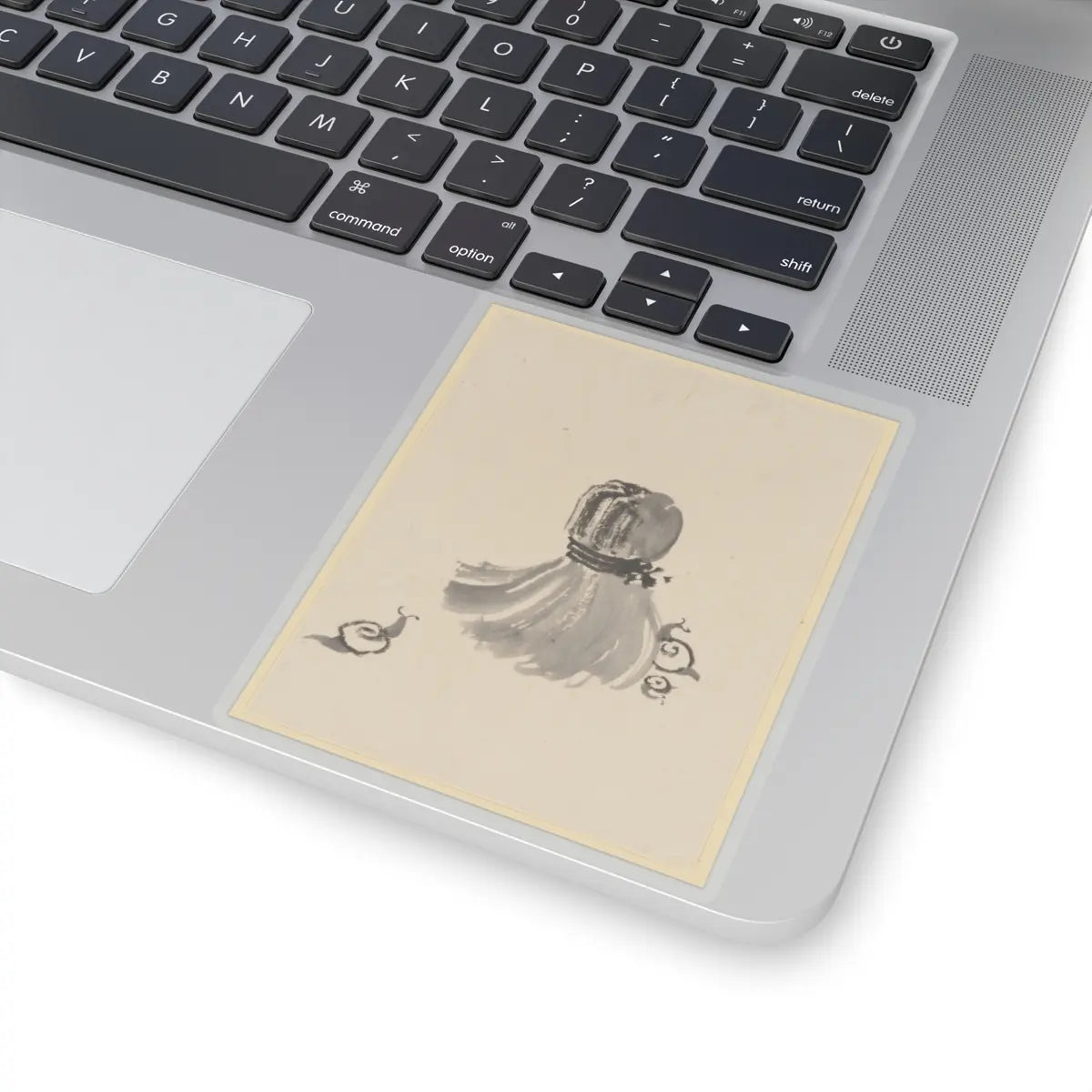 Katsushika Hokusai - Snails and Tawashi Scrubber - 18th–19th century - STICKER Vinyl Kiss-Cut Decal