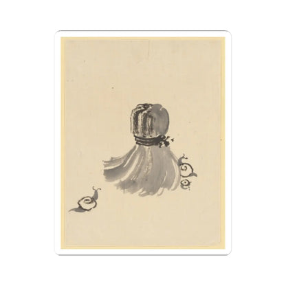 Katsushika Hokusai - Snails and Tawashi Scrubber - 18th–19th century - STICKER Vinyl Kiss-Cut Decal
