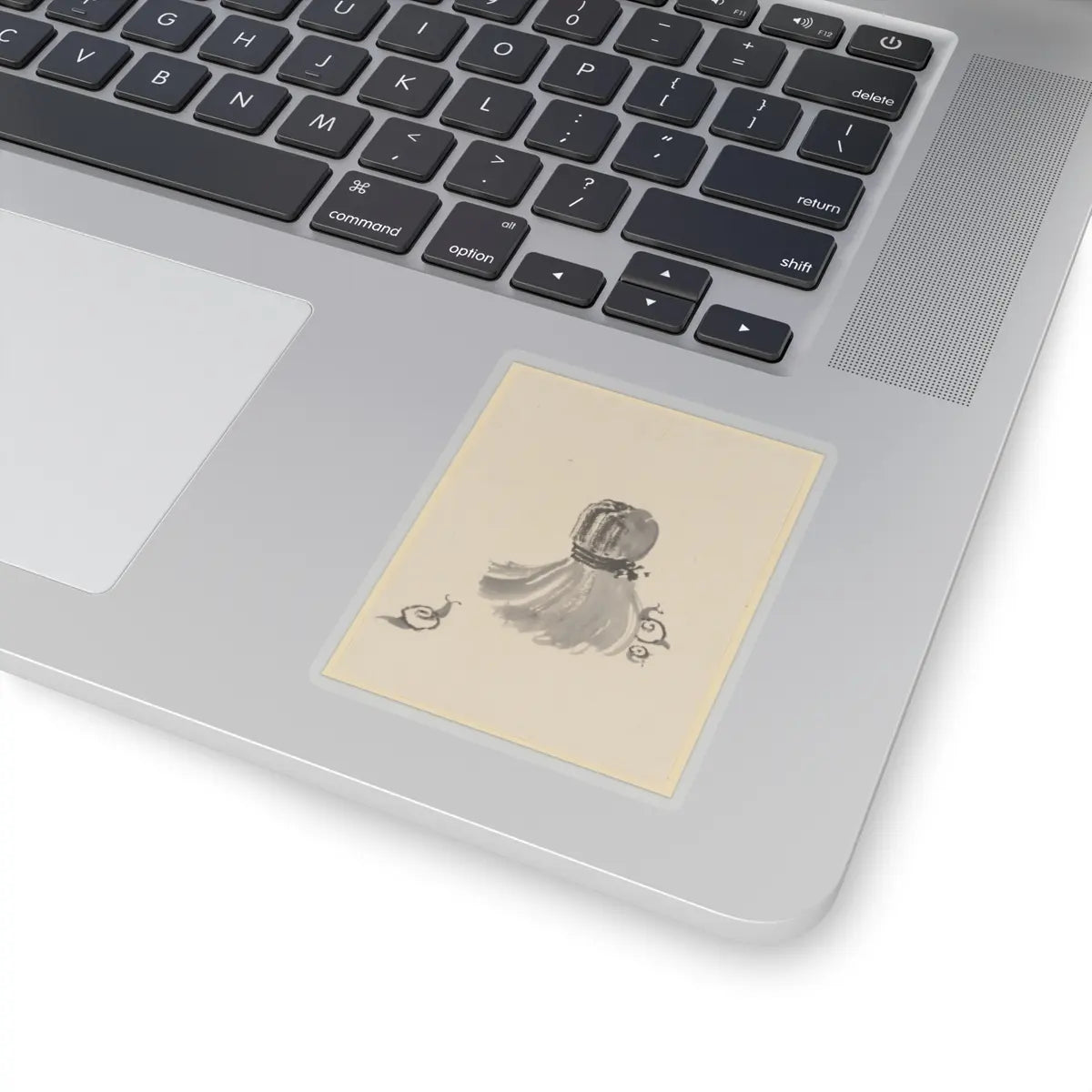 Katsushika Hokusai - Snails and Tawashi Scrubber - 18th–19th century - STICKER Vinyl Kiss-Cut Decal