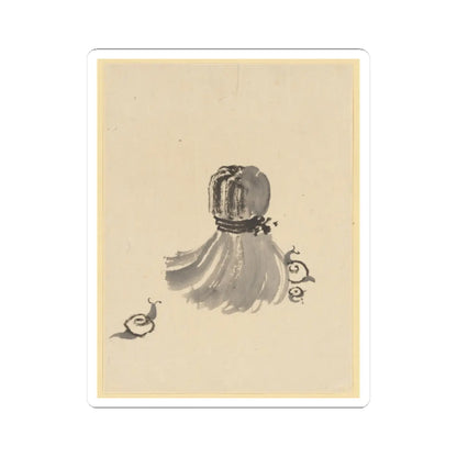Katsushika Hokusai - Snails and Tawashi Scrubber - 18th–19th century - STICKER Vinyl Kiss-Cut Decal