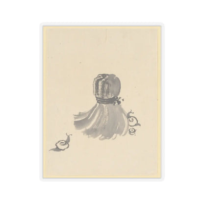 Katsushika Hokusai - Snails and Tawashi Scrubber - 18th–19th century - STICKER Vinyl Kiss-Cut Decal