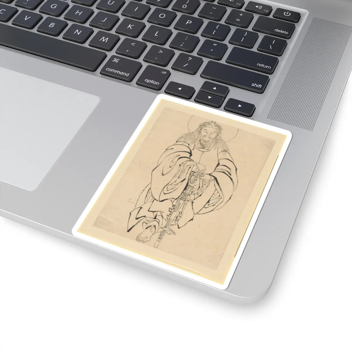 Katsushika Hokusai - Yamato Takeru no Mikoto - 18th–19th century - STICKER Vinyl Kiss-Cut Decal