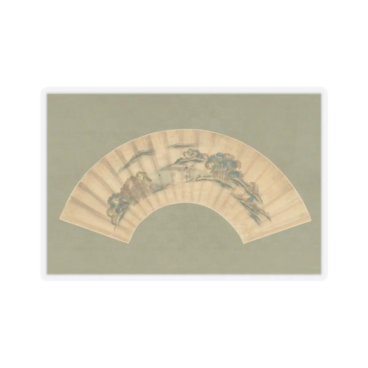 Katsushika Isai - Spring Farming Scene - unknown v1 - STICKER Vinyl Kiss-Cut Decal