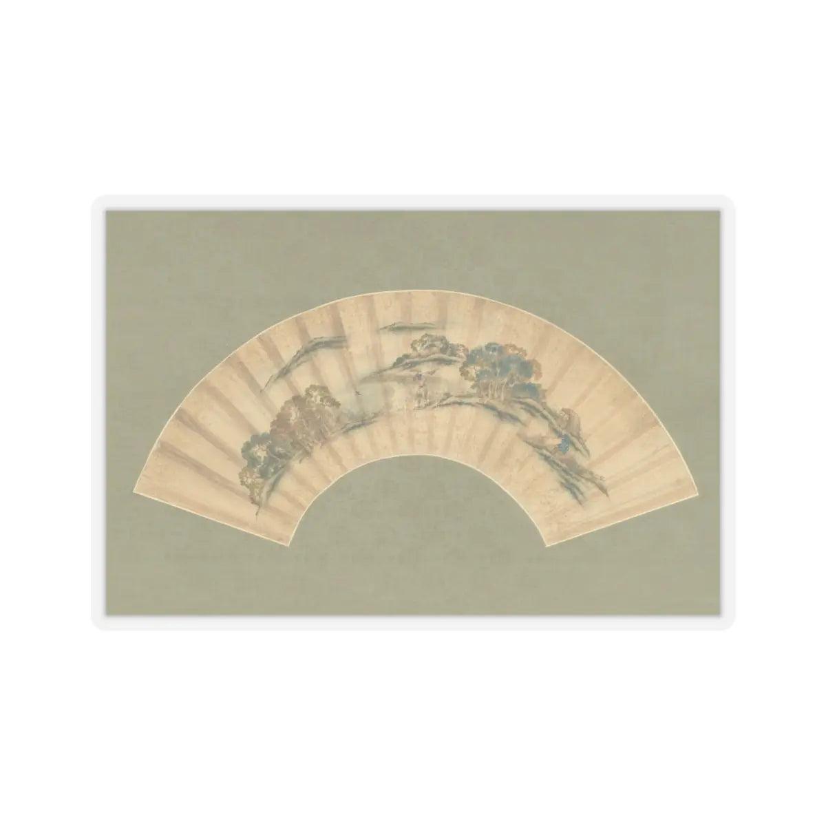 Katsushika Isai - Spring Farming Scene - unknown v1 - STICKER Vinyl Kiss-Cut Decal
