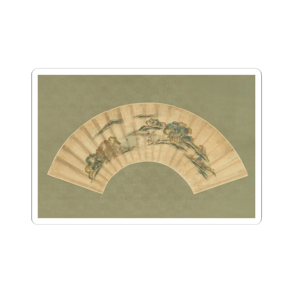 Katsushika Isai - Spring Farming Scene - unknown v1 - STICKER Vinyl Kiss-Cut Decal