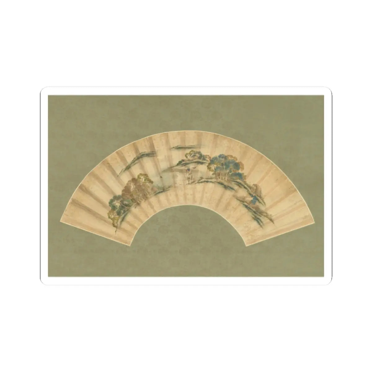 Katsushika Isai - Spring Farming Scene - unknown v1 - STICKER Vinyl Kiss-Cut Decal