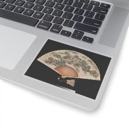 Katsushika Isai - Winter Farming Scene; (verso) Autumn Farming Scene - unknown v1 - STICKER Vinyl Kiss-Cut Decal