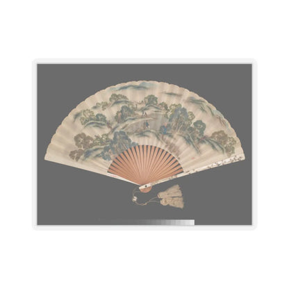 Katsushika Isai - Winter Farming Scene; (verso) Autumn Farming Scene - unknown v1 - STICKER Vinyl Kiss-Cut Decal
