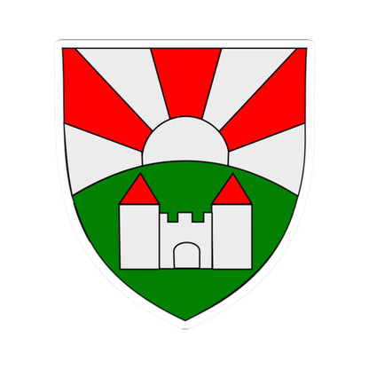 Katzelsdorf Lower Austria CoA (Austria) (Coat of Arms) STICKER Vinyl Kiss-Cut Decal 2 Inch White - The Sticker Space