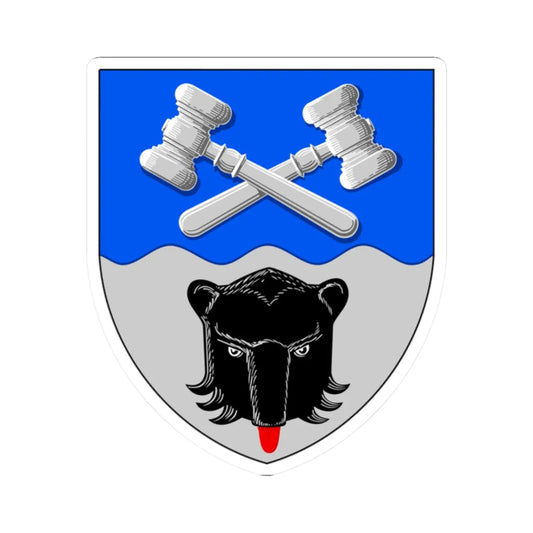 Kauhajoki.vaakuna (Finland) (Coat of Arms) STICKER Vinyl Kiss-Cut Decal 2 Inch White - The Sticker Space