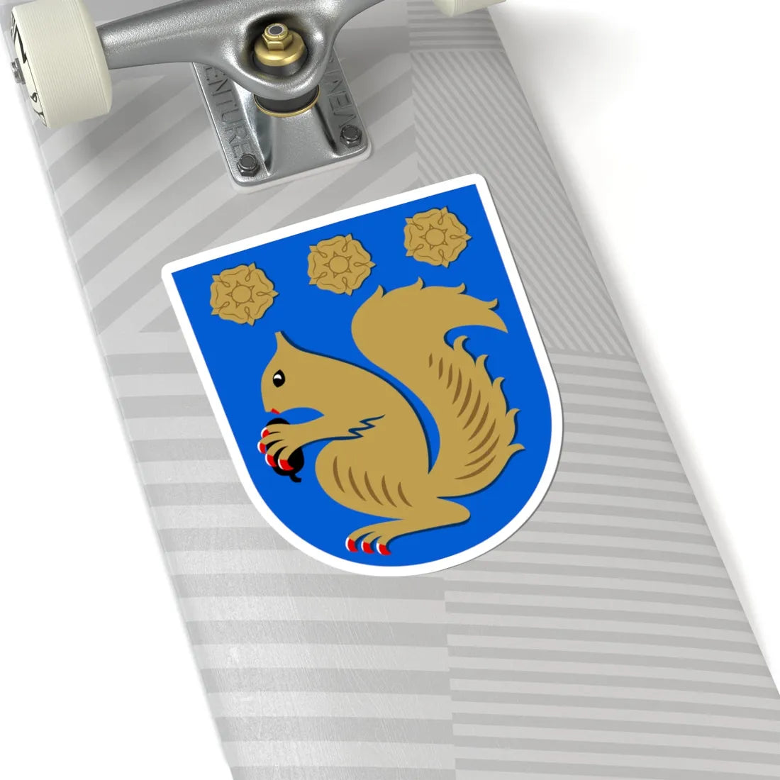 Kauniainen.vaakuna (Finland) (Coat of Arms) STICKER Vinyl Kiss-Cut Decal - The Sticker Space