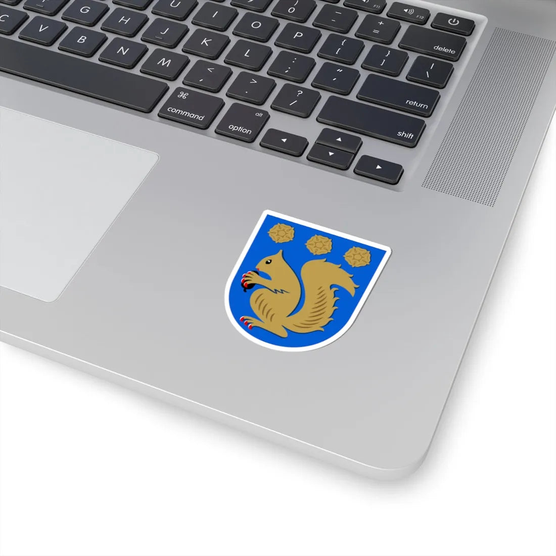 Kauniainen.vaakuna (Finland) (Coat of Arms) STICKER Vinyl Kiss-Cut Decal - The Sticker Space
