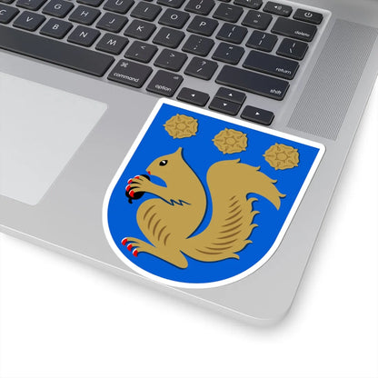 Kauniainen.vaakuna (Finland) (Coat of Arms) STICKER Vinyl Kiss-Cut Decal - The Sticker Space