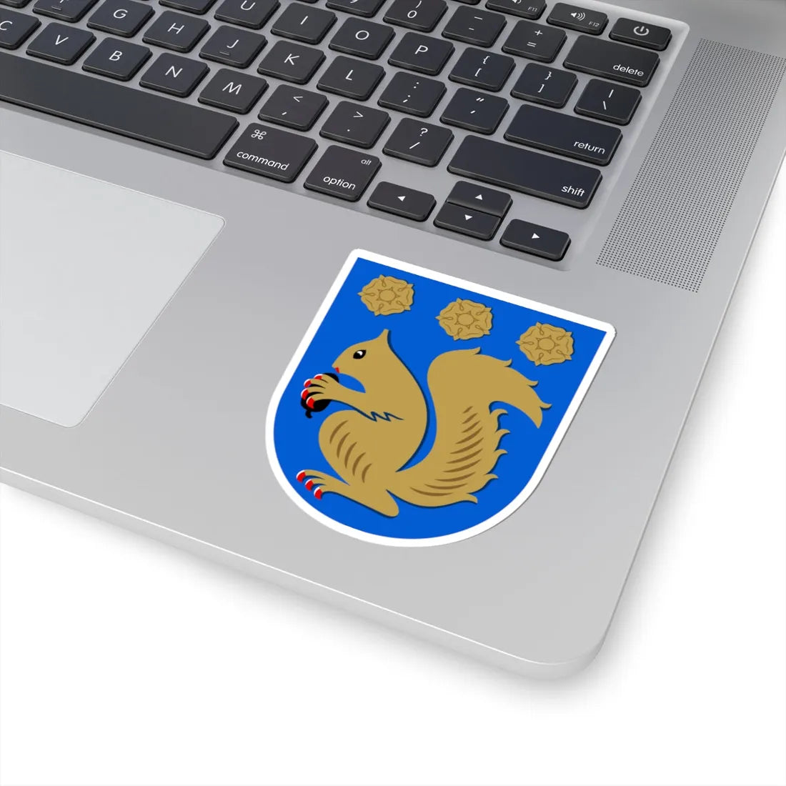 Kauniainen.vaakuna (Finland) (Coat of Arms) STICKER Vinyl Kiss-Cut Decal - The Sticker Space