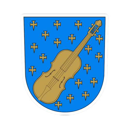 Kaustinen.vaakuna (Finland) (Coat of Arms) STICKER Vinyl Kiss-Cut Decal 2 Inch White - The Sticker Space