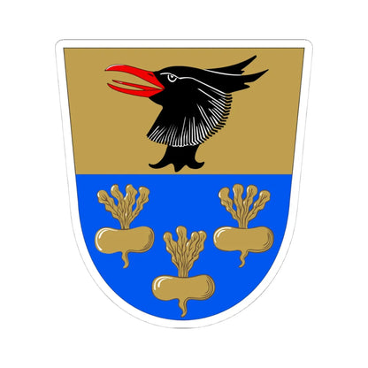 Kauvatsa.vaakuna (Finland) (Coat of Arms) STICKER Vinyl Kiss-Cut Decal 4 Inch White - The Sticker Space