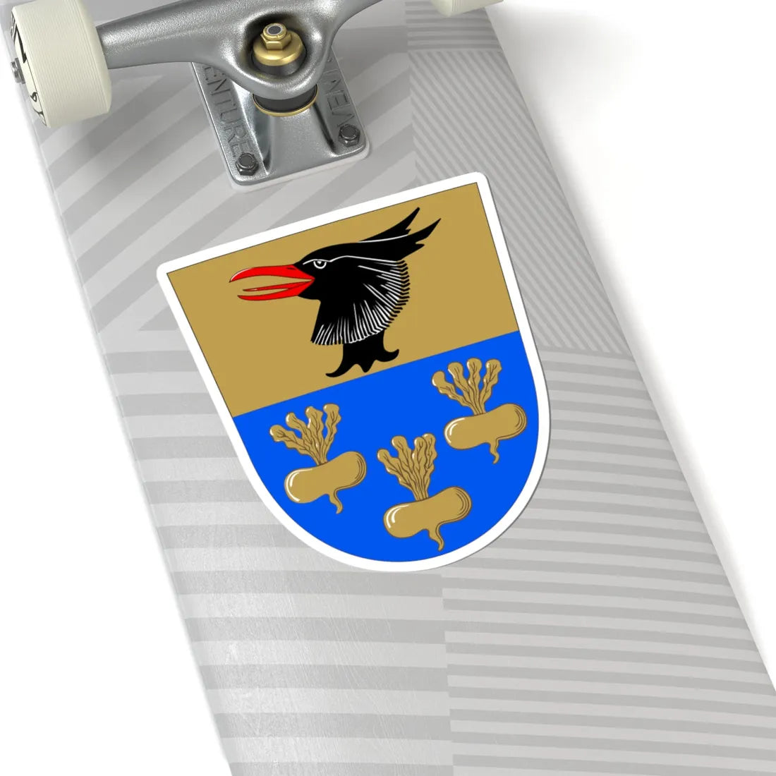 Kauvatsa.vaakuna (Finland) (Coat of Arms) STICKER Vinyl Kiss-Cut Decal - The Sticker Space