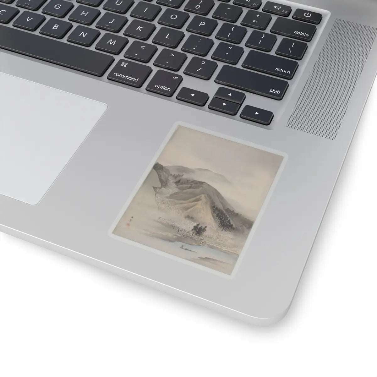 Kawabata Gyokushō - Blossoms by a River - ca. 1887–92 - STICKER Vinyl Kiss-Cut Decal