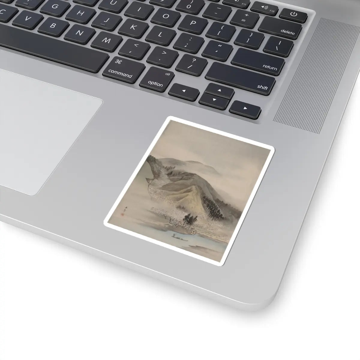 Kawabata Gyokushō - Blossoms by a River - ca. 1887–92 - STICKER Vinyl Kiss-Cut Decal