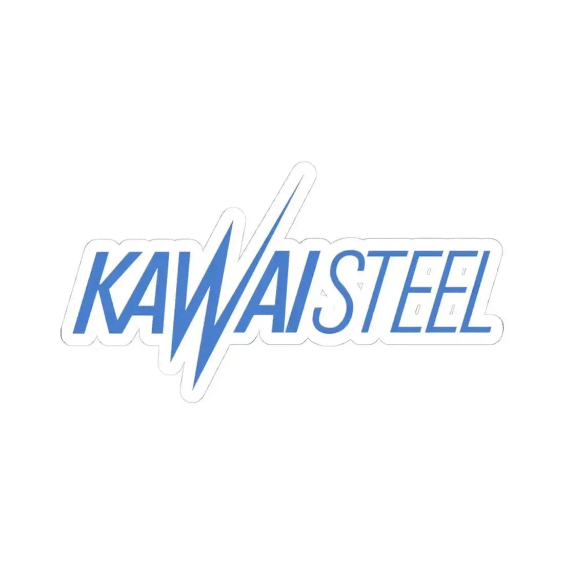 Kawai Steel (Logo) STICKER Vinyl Kiss-Cut Decal 4 Inch White - The Sticker Space