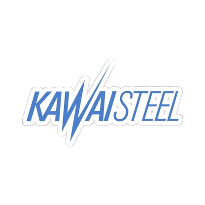 Kawai Steel (Logo) STICKER Vinyl Kiss-Cut Decal 6 Inch White - The Sticker Space