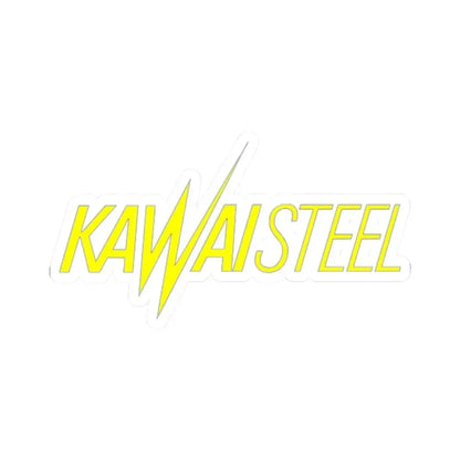 Kawai Steel (yellow) (Logo) STICKER Vinyl Kiss-Cut Decal 2 Inch White - The Sticker Space