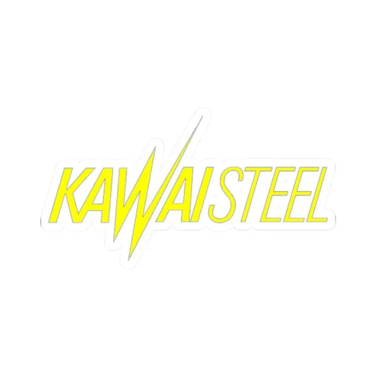 Kawai Steel (yellow) (Logo) STICKER Vinyl Kiss-Cut Decal 2 Inch White - The Sticker Space