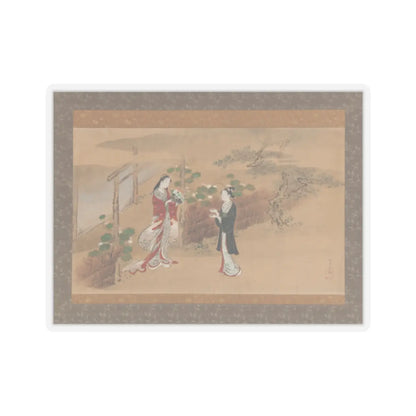 Kawamata Tsunemasa - Evening Faces chapter from The Tale of Genji (Genji monogatari) - 18th century v1 - STICKER Vinyl Kiss-Cut Decal