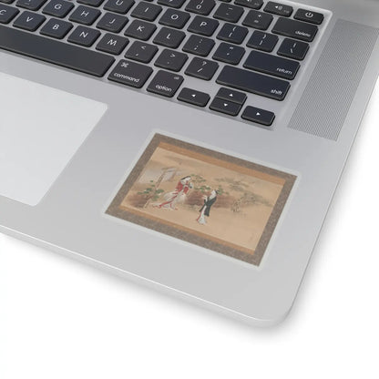 Kawamata Tsunemasa - Evening Faces chapter from The Tale of Genji (Genji monogatari) - 18th century v1 - STICKER Vinyl Kiss-Cut Decal