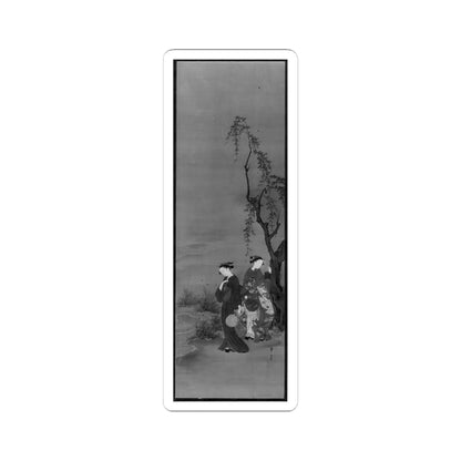 Kawamata Tsunemasa - Two Girls Catching Fireflies - first half of the 18th century - STICKER Vinyl Kiss-Cut Decal