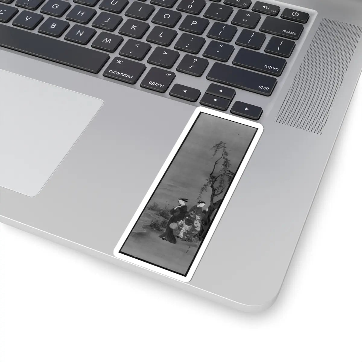 Kawamata Tsunemasa - Two Girls Catching Fireflies - first half of the 18th century - STICKER Vinyl Kiss-Cut Decal