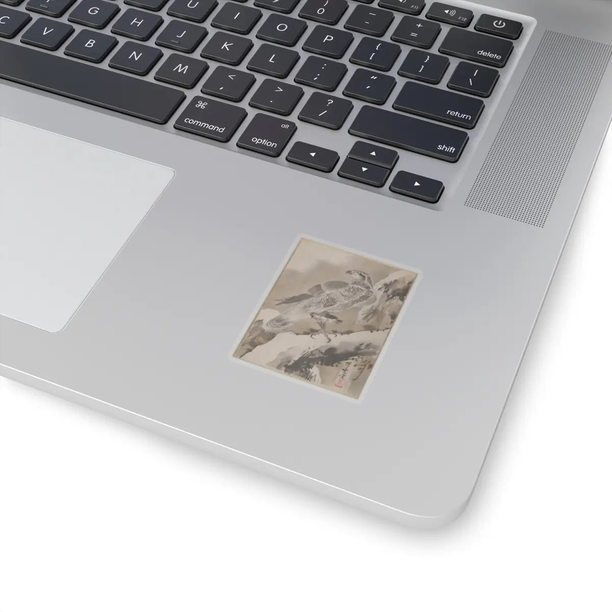 Kawanabe Kyōsai 河鍋暁斎 - Eagle Holding Small Bird - ca. 1887 - STICKER Vinyl Kiss-Cut Decal