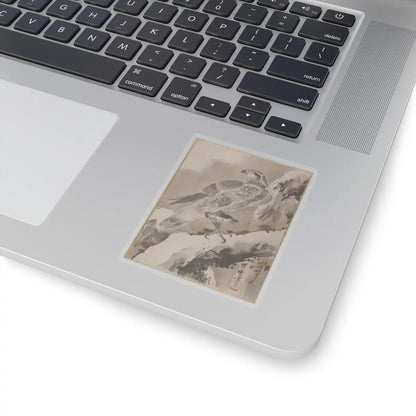 Kawanabe Kyōsai 河鍋暁斎 - Eagle Holding Small Bird - ca. 1887 - STICKER Vinyl Kiss-Cut Decal