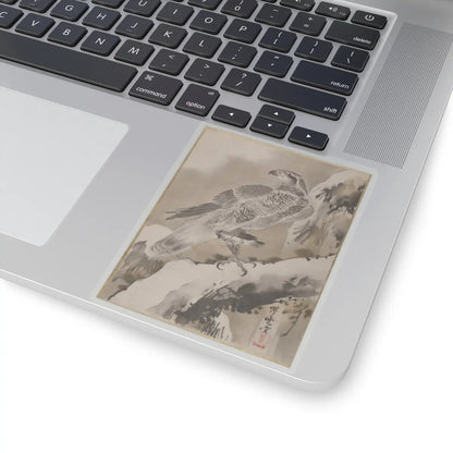 Kawanabe Kyōsai 河鍋暁斎 - Eagle Holding Small Bird - ca. 1887 - STICKER Vinyl Kiss-Cut Decal