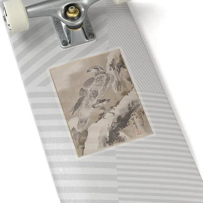 Kawanabe Kyōsai 河鍋暁斎 - Eagle Holding Small Bird - ca. 1887 - STICKER Vinyl Kiss-Cut Decal