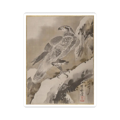 Kawanabe Kyōsai 河鍋暁斎 - Eagle Holding Small Bird - ca. 1887 - STICKER Vinyl Kiss-Cut Decal