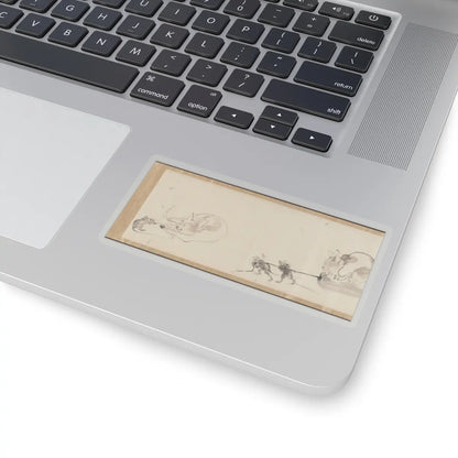 Kawanabe Kyōsai 河鍋暁斎 - Frolicking Figures and Animals - 19th century v12 - STICKER Vinyl Kiss-Cut Decal