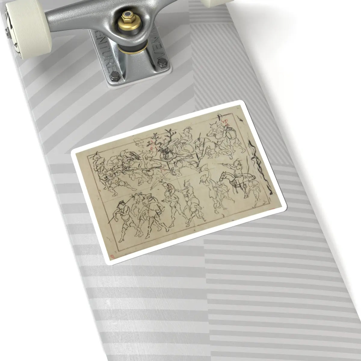 Kawanabe Kyōsai 河鍋暁斎 - Preliminary Drawings of Demons - late 19th century - STICKER Vinyl Kiss-Cut Decal