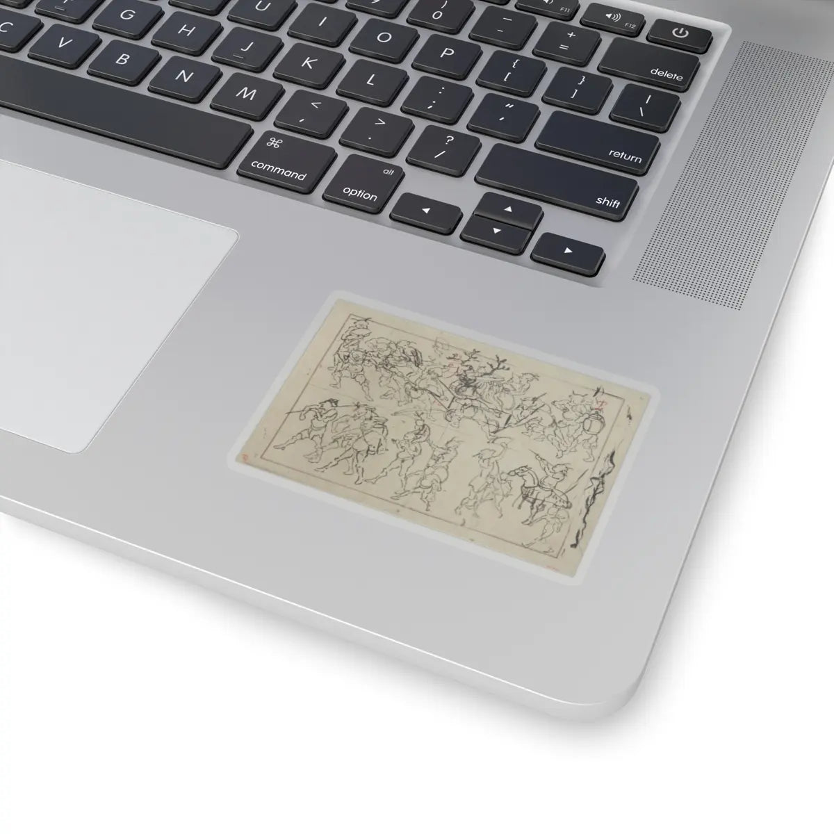 Kawanabe Kyōsai 河鍋暁斎 - Preliminary Drawings of Demons - late 19th century - STICKER Vinyl Kiss-Cut Decal