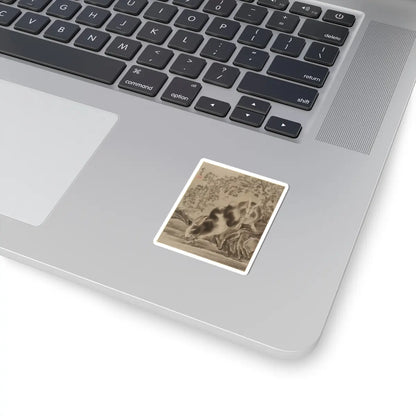 Kawanabe Kyōsai 河鍋暁斎 - Rabbits - ca. 1887 - STICKER Vinyl Kiss-Cut Decal