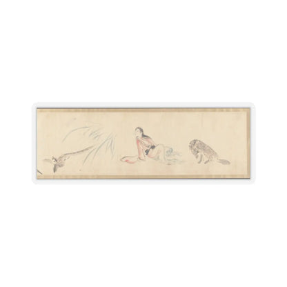 Kawanabe Kyōsai 河鍋暁斎 - Sketches of Birds and Animals - late 19th century, before 1870 v2 - STICKER Vinyl Kiss-Cut Decal
