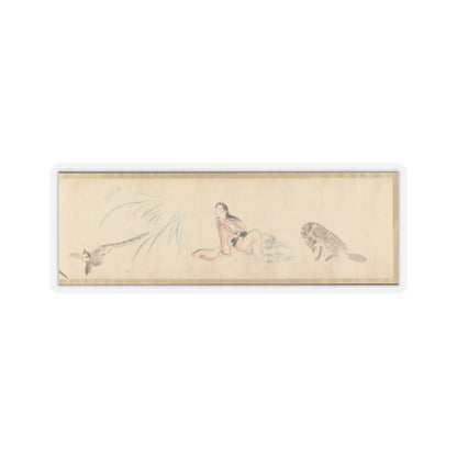Kawanabe Kyōsai 河鍋暁斎 - Sketches of Birds and Animals - late 19th century, before 1870 v2 - STICKER Vinyl Kiss-Cut Decal