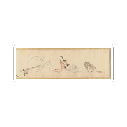 Kawanabe Kyōsai 河鍋暁斎 - Sketches of Birds and Animals - late 19th century, before 1870 v2 - STICKER Vinyl Kiss-Cut Decal