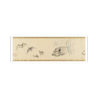 Kawanabe Kyōsai 河鍋暁斎 - Sketches of Birds and Animals - late 19th century, before 1870 v6 - STICKER Vinyl Kiss-Cut Decal