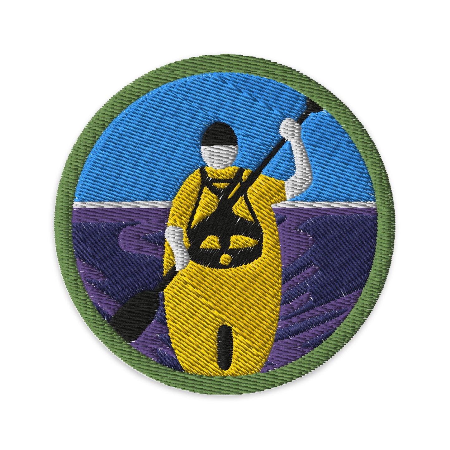 Kayaking (Boy Scouts Merit Badge) Embroidered Patch-The Sticker Space